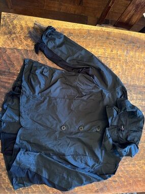 European Size 2 NWT Luukaa Black High-Collar Avant-Garde Coat/Jacket